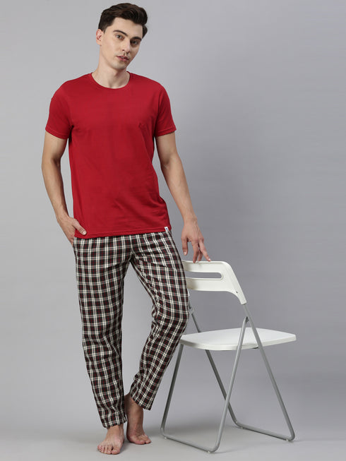 Grey Checks Lounge Pant